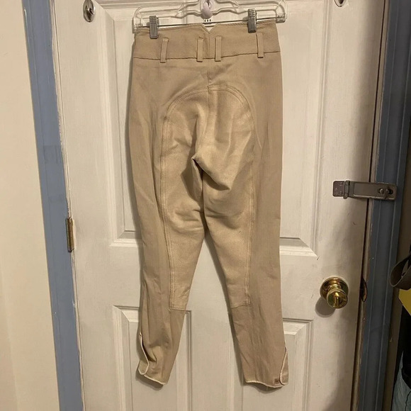 Goode Rider Beige Breeches Women Sz 24R Equestrian Pants Horse Riding Outdoors - Picture 11 of 12
